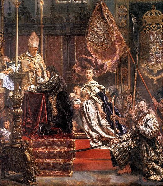 Fragment of Lwow Oath by Jan Matejko